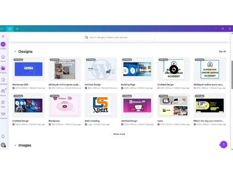canva design at alphadigitalweb