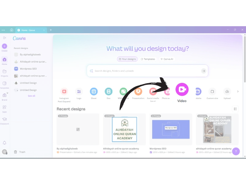 canva design at alphadigitalweb