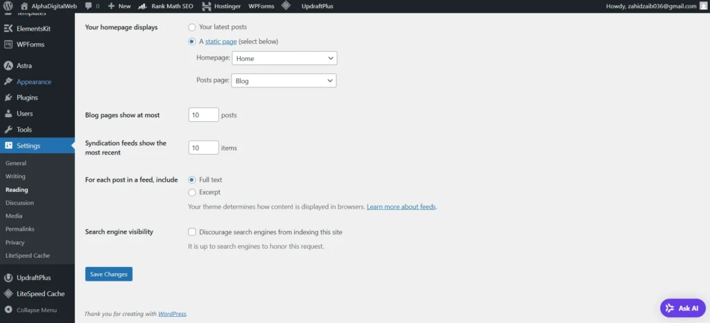 wordpress seo at alphadigitalweb
