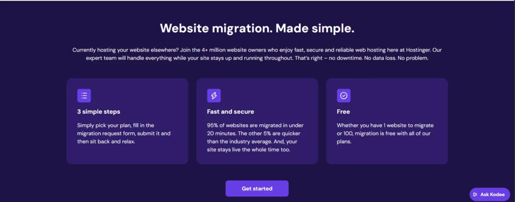 Hostinger wordpress hosting development at alphadigitalweb