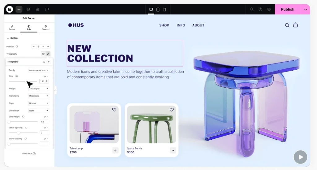 wordpress elementor for website building at alphadigitalweb
