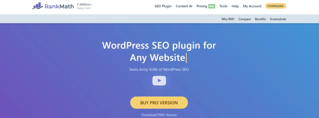 Rank Math SEO for website high ranking use at alphadigitalweb