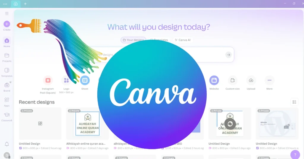 canva design at alphadigitalweb