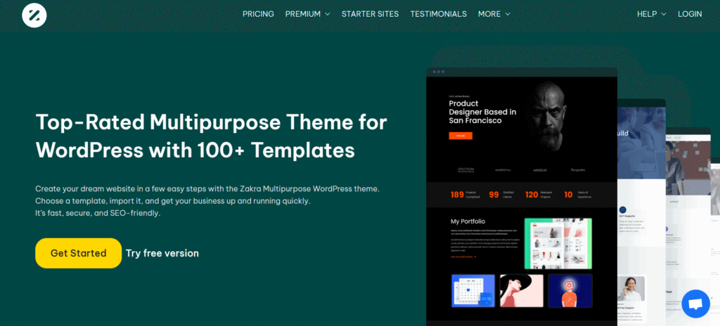 Zakra theme the Best Free WordPress Themes for Beginners 2025 Power Option to build fast stylish and SEO ready websites without coding or cost at alphadigitalweb