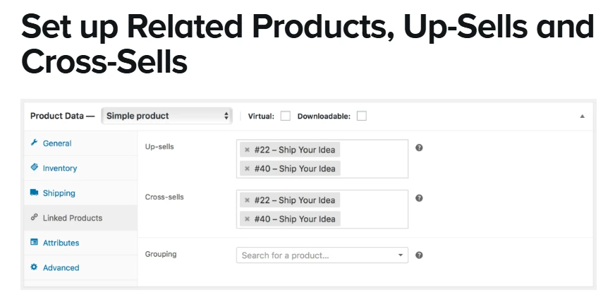 set Upselling High Value Products and Cross Selling Related Products at alphadigitalweb