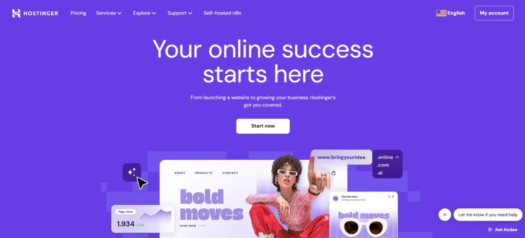 your online success start here hostinger got you covered alphadigitalweb help you